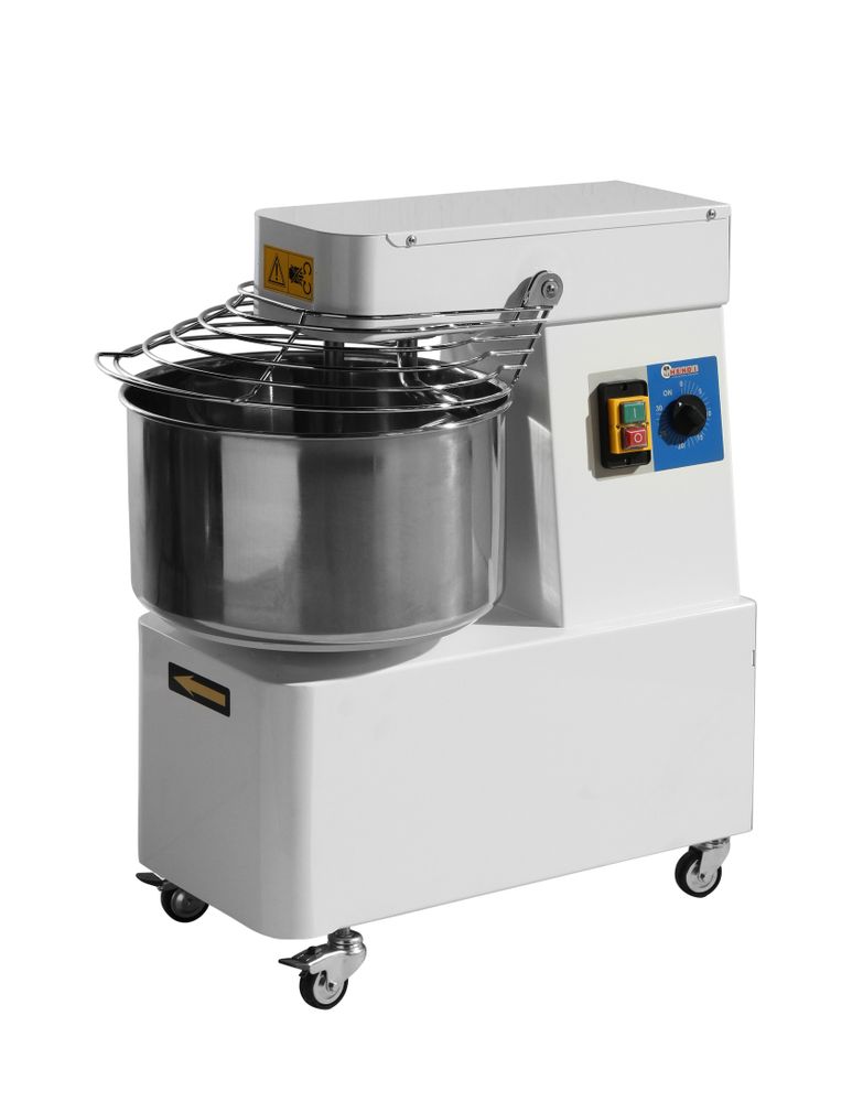 Miscelatore a spirale con testa e ciotola fisse, HENDI, 88 kg/h, 32L, 230V/1100W, 431x740x(H)804mm