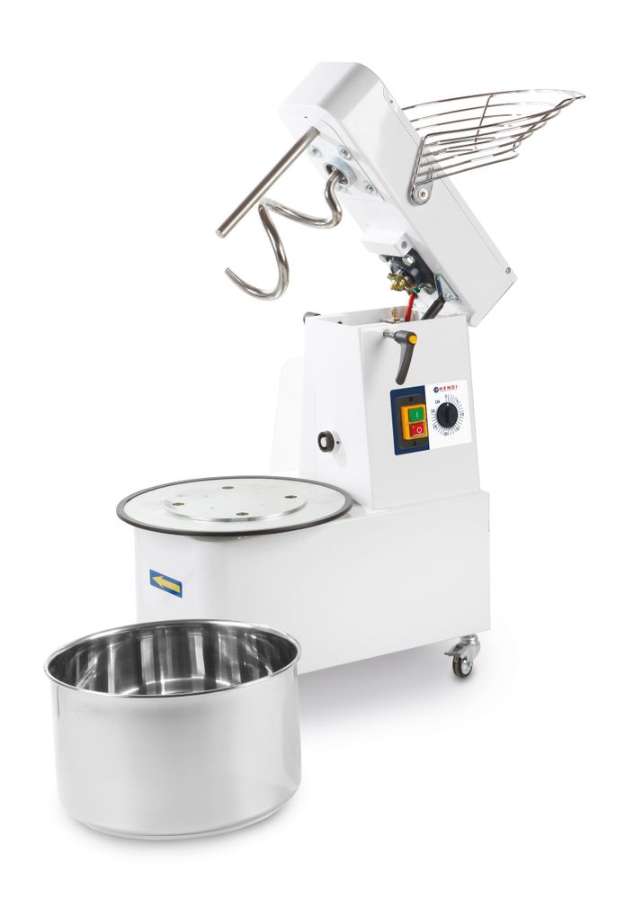 Miscelatore a spirale con testa sollevabile e ciotola rimovibile, HENDI, 35 kg/h, 10L, 230V/370W, 380x590x(H)575mm