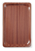 Vassoio di servizio, rettangolare, antiscivolo, laminato, AmerBox, GN 1/1, Mogano, 325x530mm