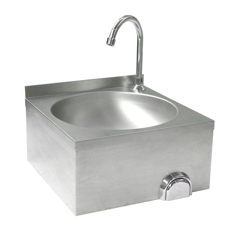 Lavandino con azionamento a ginocchio, HENDI, 400x400x(H)450mm