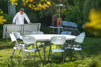 Sedia da catering, HENDI, Carico massimo 180 Kg., Bianco, 540x440x(H)840mm