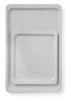 Vassoio in poliestere per ristoranti self-service., AmerBox, GN 1/2, Grafite, 325x265mm