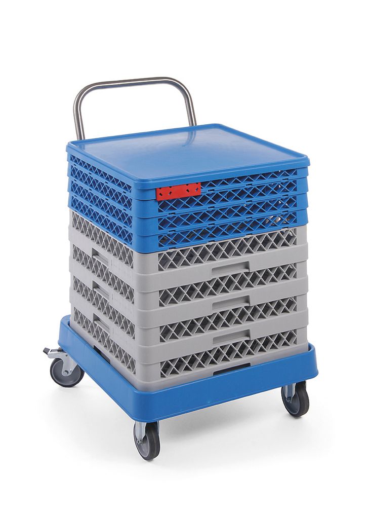 Carrello per cestelli da lavastoviglie con manico, HENDI, 575x545x(H)920mm