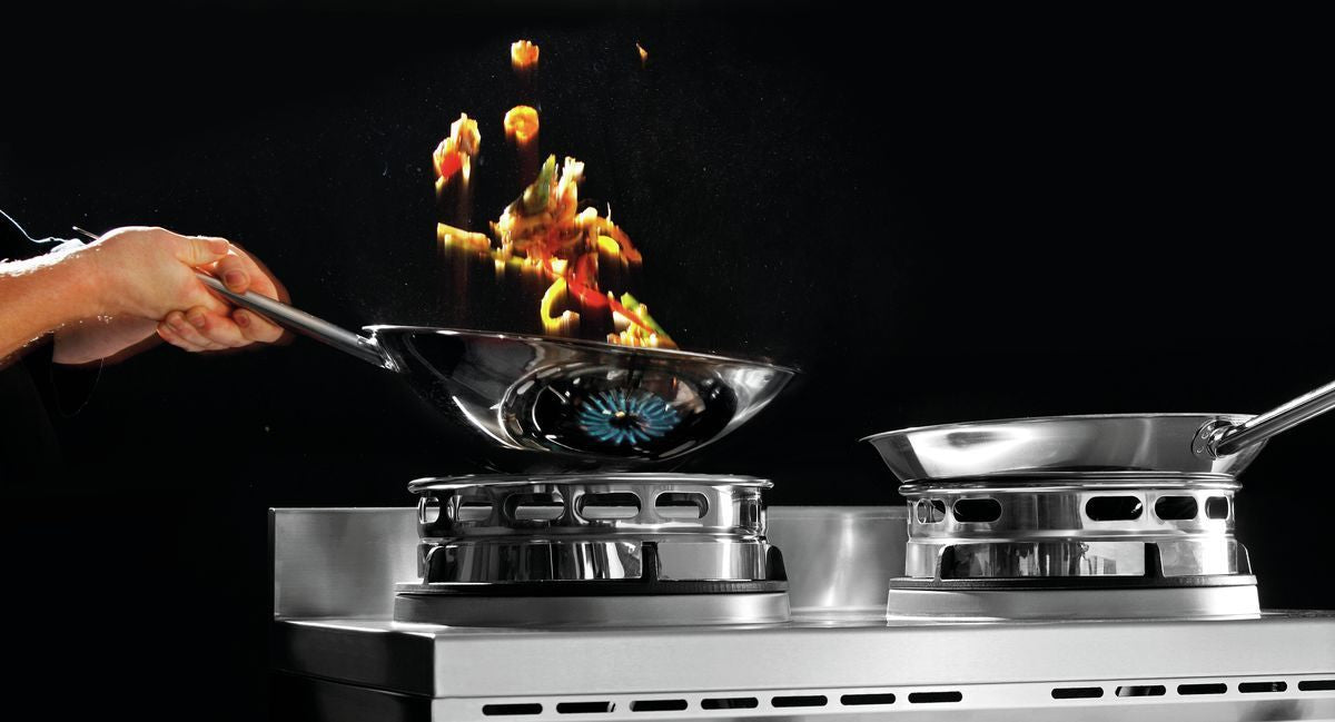 Fornello Wok, 2 bruciatori
