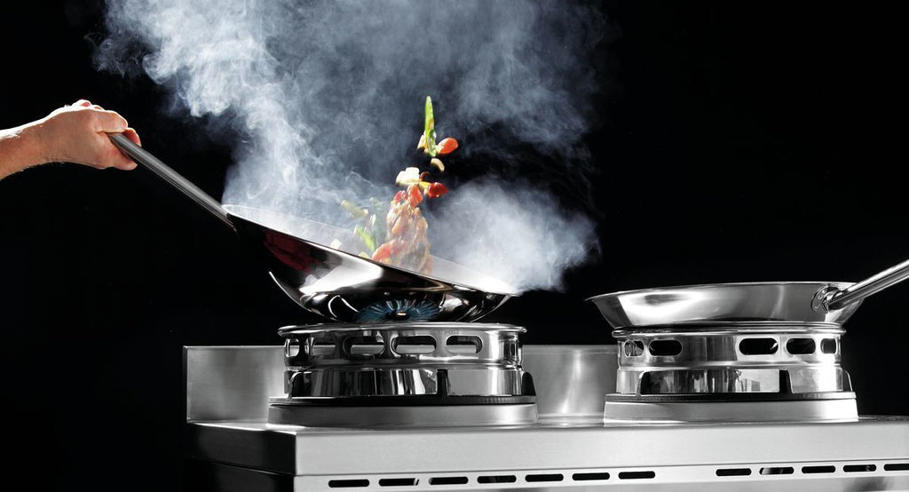 Fornello Wok, 2 bruciatori