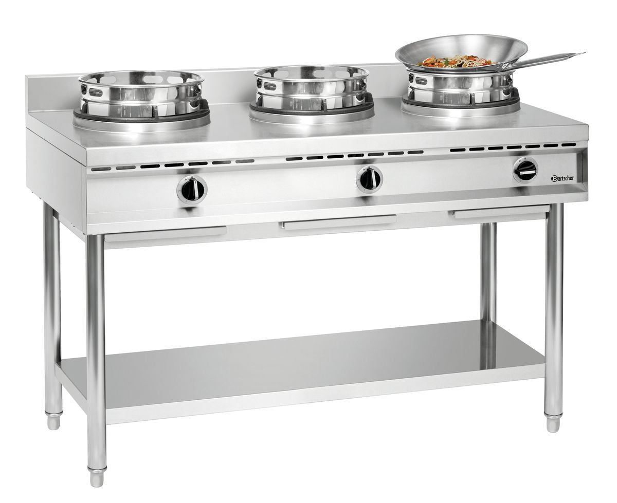 Fornello wok, 3 bruciatori