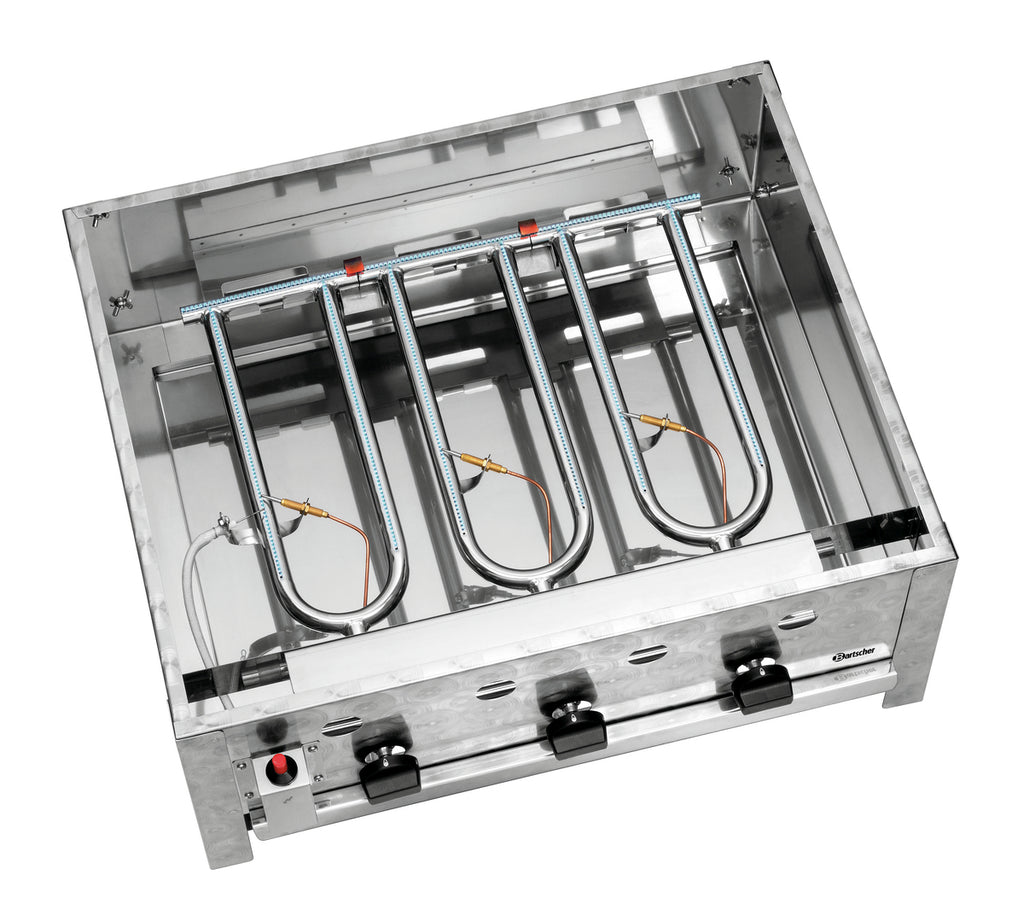 Piastra Professionale a gas  da appoggio Professionale (Griglia) TB1000R