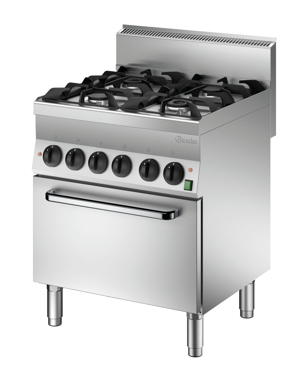 Cucina a Gas Professionale 4 Fuochi