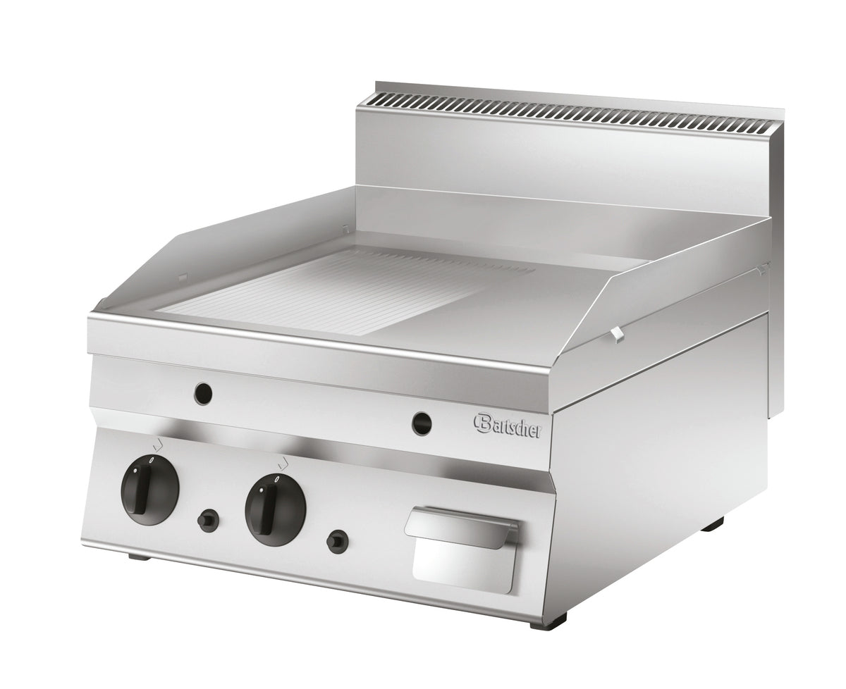 Piastra per grigliare Professionale a Gas 650 600G-GR