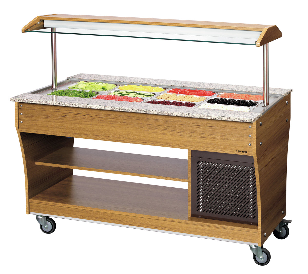 Carrello per buffet, freddo, 4x 1/1 GN