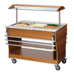 Carrello per buffet, caldo, 3x 1/1GN