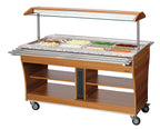 Carrello per buffet, caldo, 4x 1/1GN