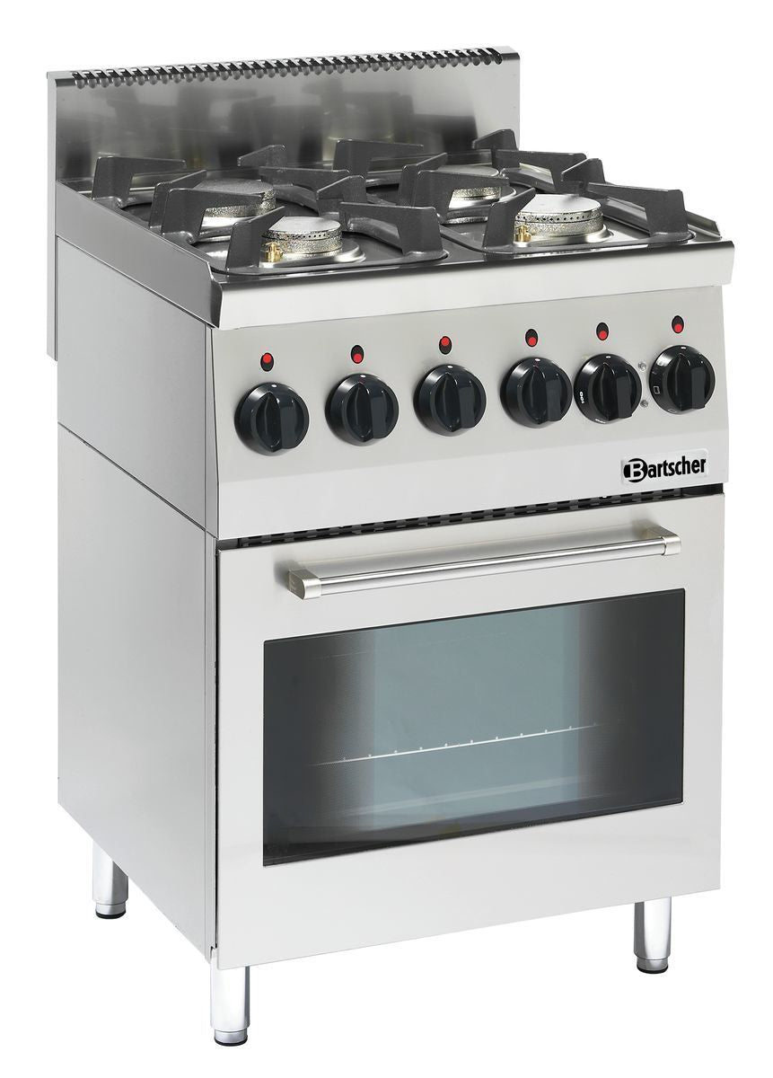 Fornello a gas Professionale 600, B600, 4FL, EBO