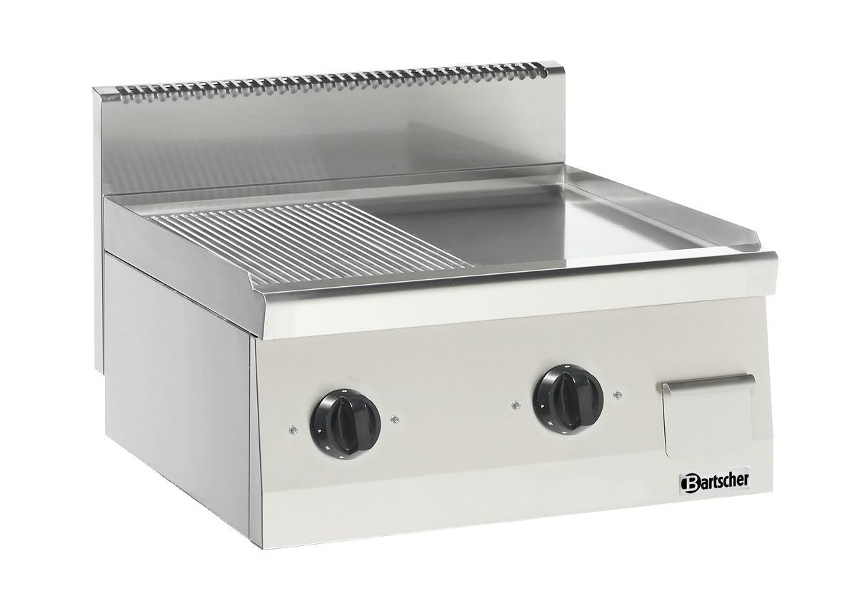Piastra griglia Professionale 600, B600, 1/2-1/2