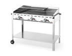 Green Fire barbecue con 3 bruciatori, HENDI, Profi Line, 17,4kW, 1078x612x(H)825mm