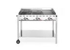 Green Fire barbecue con 3 bruciatori, HENDI, Profi Line, 17,4kW, 1078x612x(H)825mm