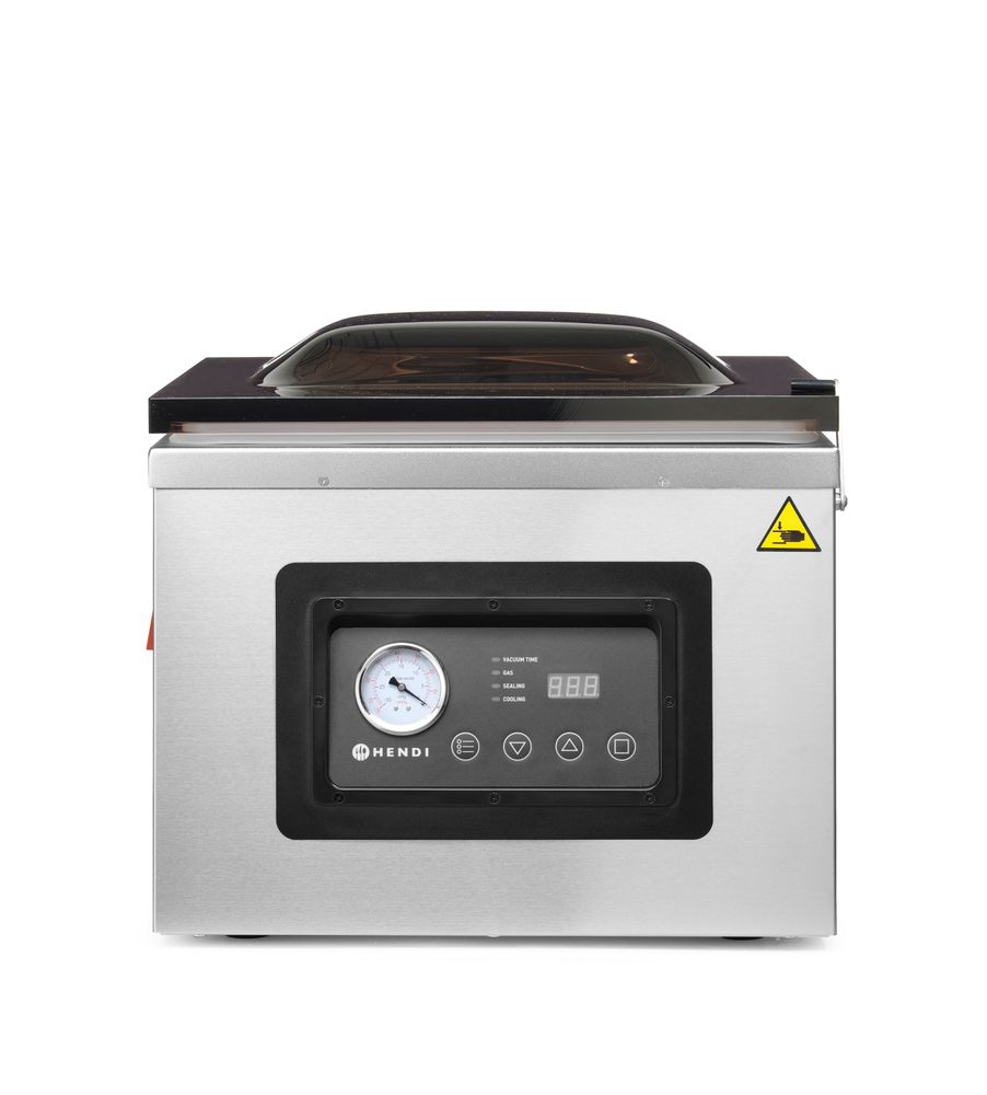 Macchina sottovuoto a campana Profi Line 410, HENDI, Profi Line, Barra saldante da 410mm, 230V/1100W, 510x625x(H)455mm