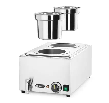 HENDI Ranger Bain-marie + 2 contenitori da 4L con coperchio, HENDI