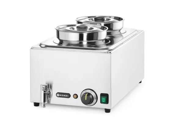 HENDI Ranger Bain-marie + 2 contenitori da 4L con coperchio, HENDI