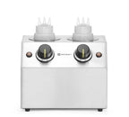 Riscaldatore di salse doppio, HENDI, 1,3L, 220-240V/400W, 270x223x(H)282mm