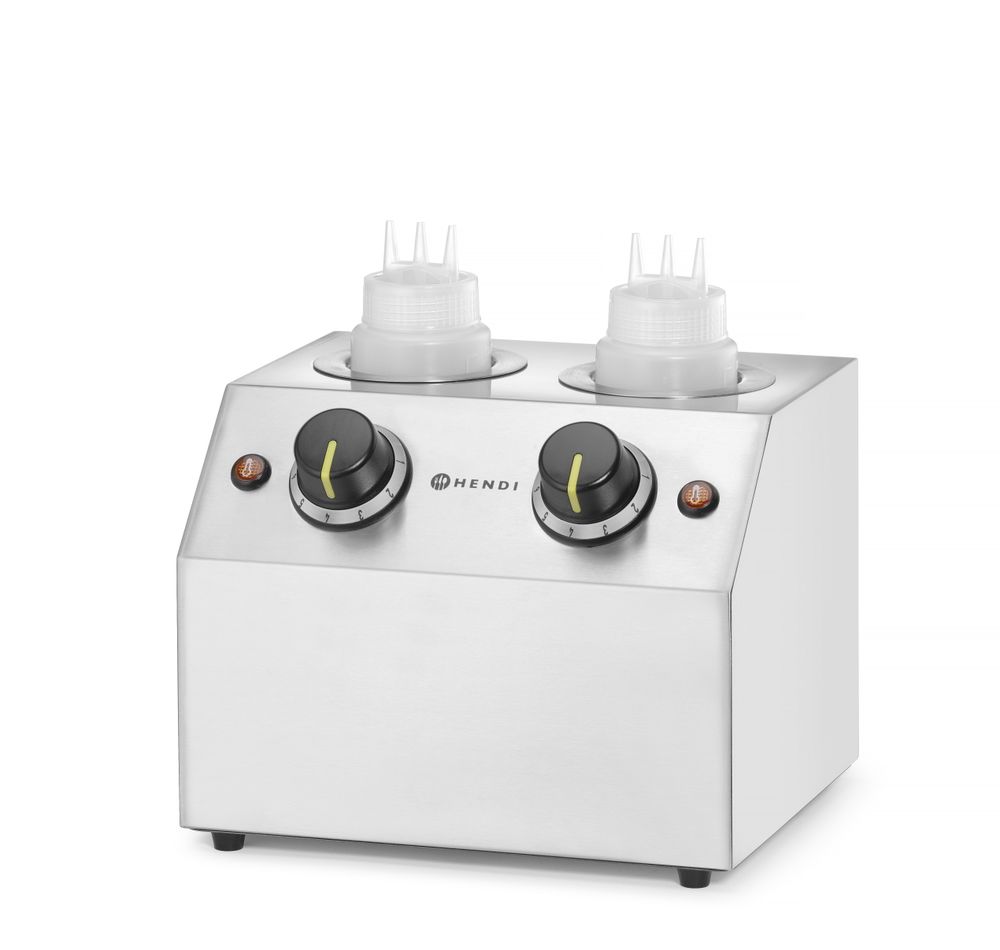 Riscaldatore di salse doppio, HENDI, 1,3L, 220-240V/400W, 270x223x(H)282mm
