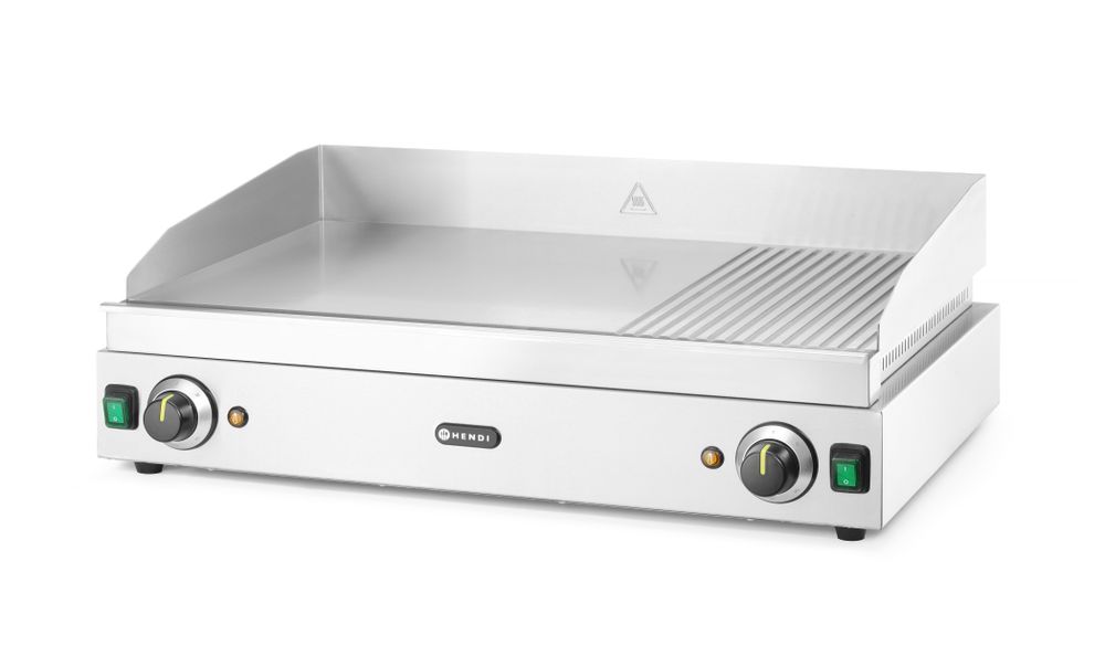 Griglia 1/3 rigata, HENDI, Profi Line, 2/3 liscia, 1/3 rigata, 230V/3500W, 697x474x(H)241mm