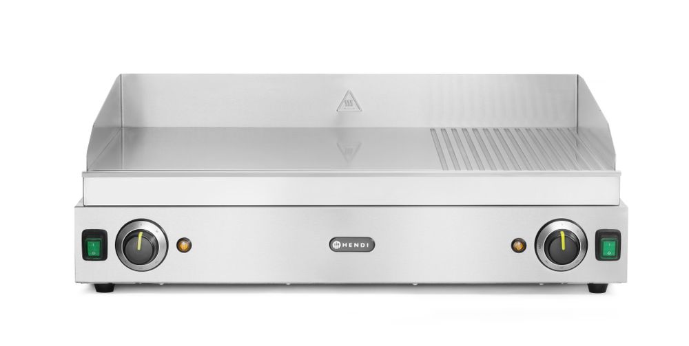 Griglia 1/3 rigata, HENDI, Profi Line, 2/3 liscia, 1/3 rigata, 230V/3500W, 697x474x(H)241mm