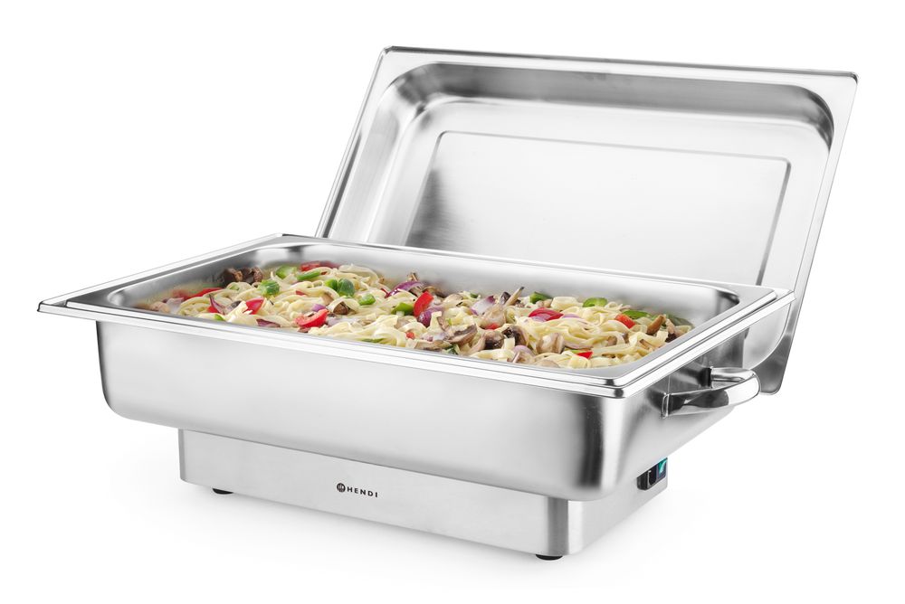 Chafing dish elettrico Pollina, HENDI, Profi Line, 9L, 230V/850W, 610x450x(H)278mm