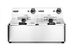 Friggitrice Kitchen Line - 2x 6L, HENDI, Kitchen Line, 12L, 230V/6600W, 550x430x(H)305mm