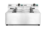 Friggitrici Profi Line - 2 x 8 L, HENDI, Profi Line, 16L, 230V/7000W, 605x460x(H)369mm