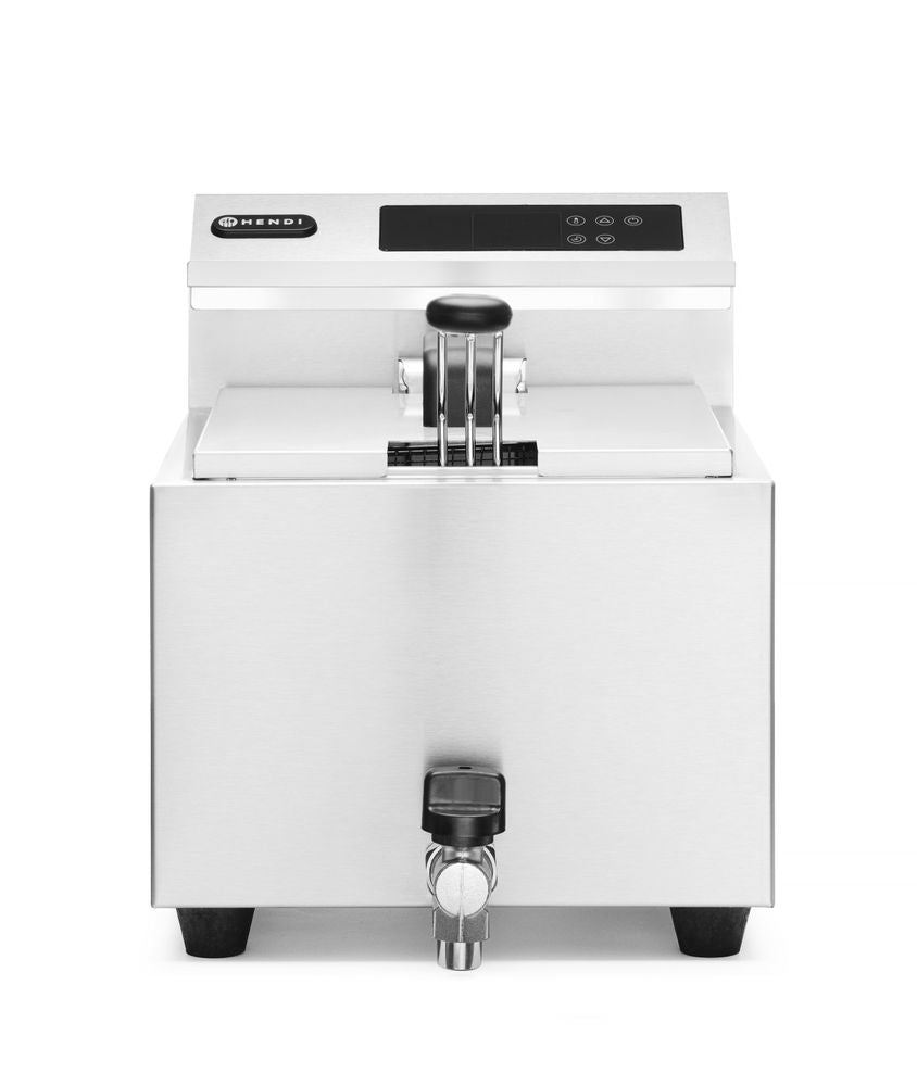 Friggitrice Profi Line digitale con rubinetto di scarico - 8 l, HENDI, Profi Line, 8L, 230V/3500W, 305x515x(H)345mm