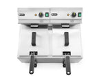 Friggitrice Profi Line con rubinetti di scarico - 2 x 8 l, HENDI