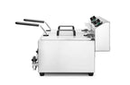 Friggitrice Profi Line con rubinetti di scarico - 2 x 8 l, HENDI