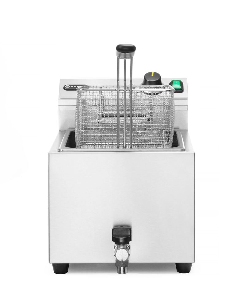 Friggitrice Profi Line con rubinetto di scarico - 10L, 400 V, HENDI, Profi Line, 10L, 400V/6600W, 300x680x(H)420mm