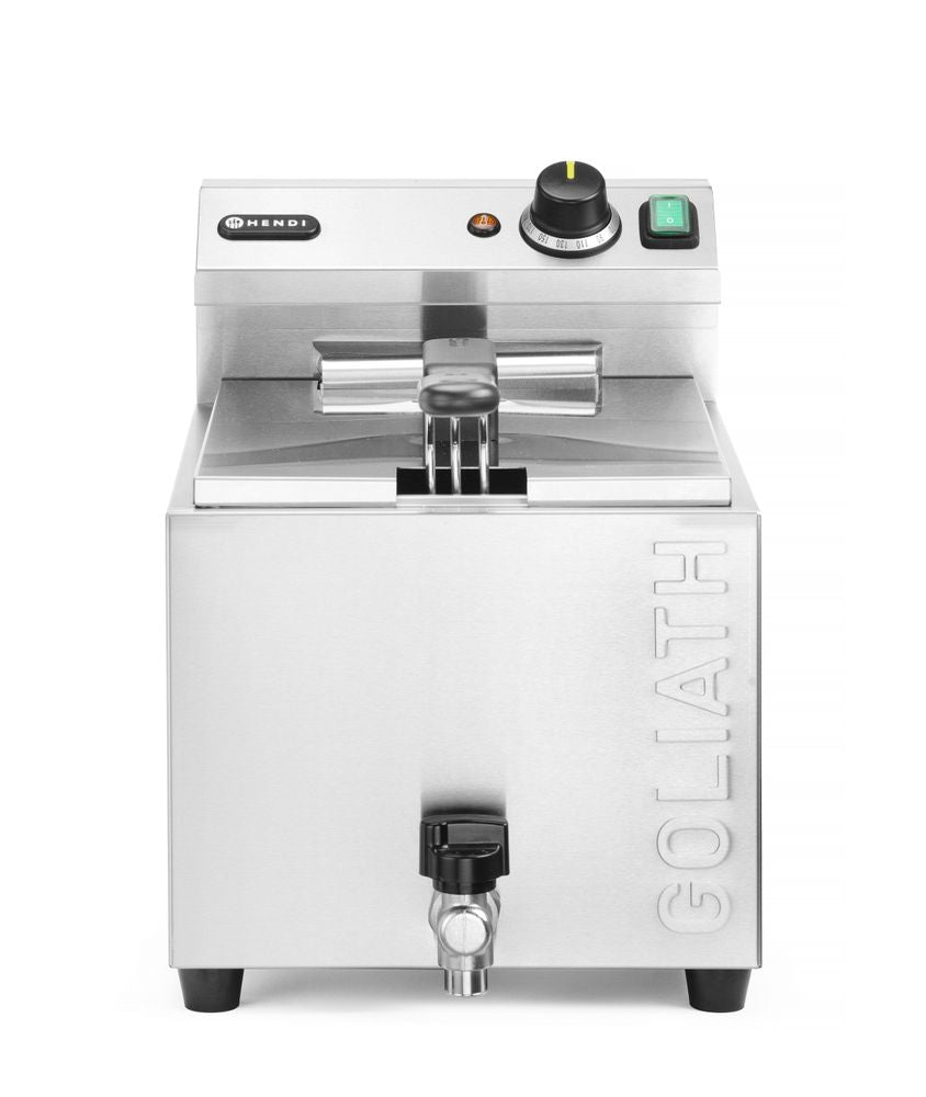 Friggitrice profonda XL con rubinetto di scarico HENDI GOLIATH, HENDI, 10L, 400V/10200W, 300x585x(H)392mm