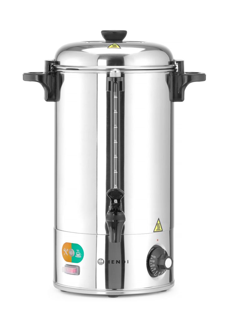 Bollitore per bevande calde, HENDI, 9L, Argento, 230V/2200W, 370x332x(H)472mm