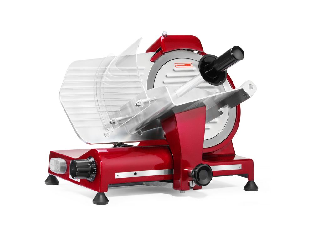 Affettatrice Profi Line 250 red edition, HENDI, Profi Line, 220-240V/320W, 514x484x(H)373mm