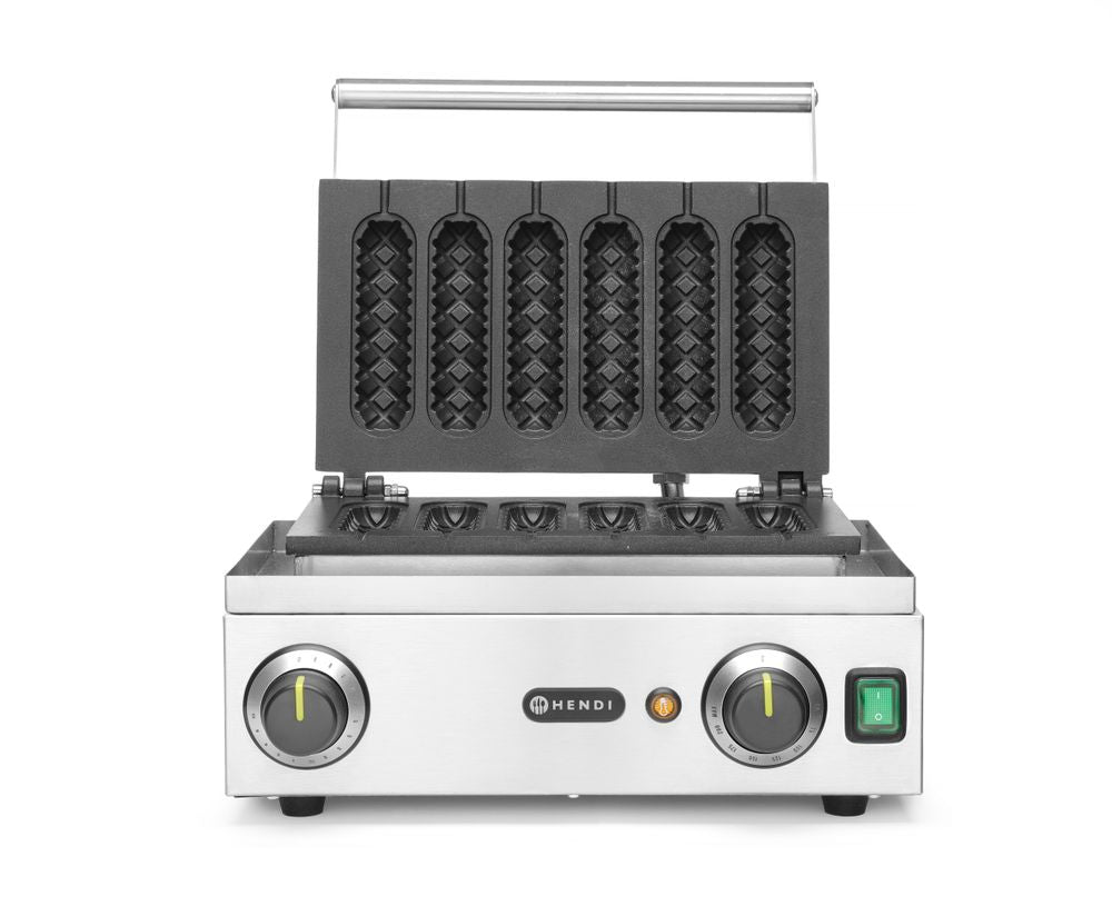 Macchina per waffle da passeggio, HENDI, 230V/1550W, 390x378x(H)229mm