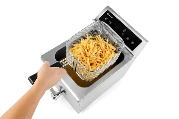 Friggitrice ad induzione con rubinetto di scarico - 8 l
