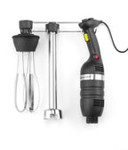Imposta: Miscelatore stick 350 a velocità variabile + frusta + rack a parete, HENDI, Kitchen Line, Nero, 230V/350W, 110x324x(H)816mm