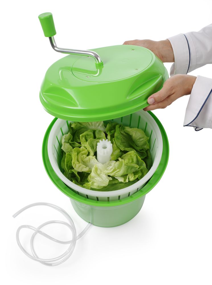 Centrifuga per insalata, HENDI, 12L, Verde, ⌀335x(H)430mm