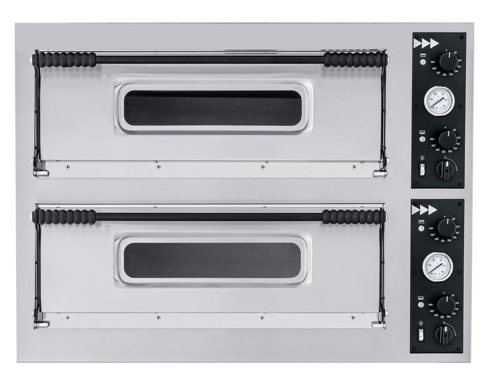 Forno per pizza BASIC XXL 66, HENDI, 2 camere, 400V/18000W, 1365x968x(H)745mm