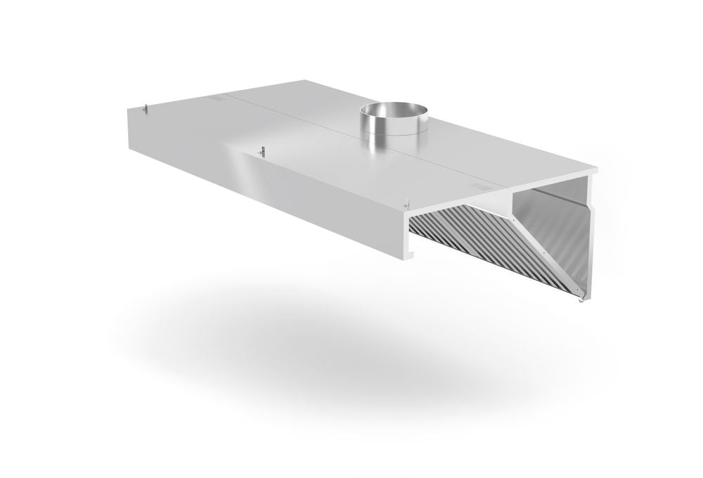Cappa estrattore montata a parete, angolata, HENDI, Profi Line, senza illuminazione, 1000x700x(H)450mm