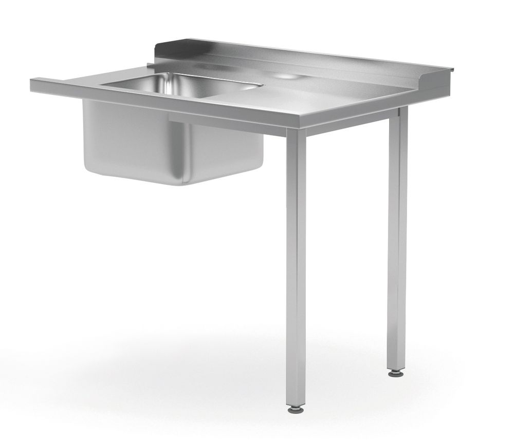 Tavolo di carico con lavabo per lavastoviglie., HENDI, Lato destro, 1200x700x(H)850mm