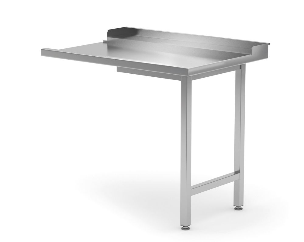 Tavolo di scarico per lavastoviglie., HENDI, Lato destro, 1000x700x(H)850mm