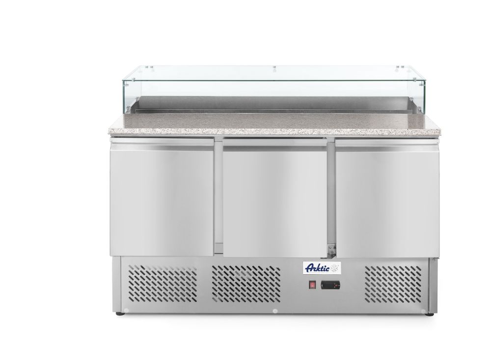 Banco pizza 3 porte 380L, Arktic, 230V/310W, 1378x702x(H)1155mm