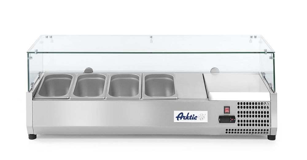 Vetrina refrigerata GN 1/3, Arktic, 4x GN 1/3, 230V/180W, 1208x400x(H)456mm