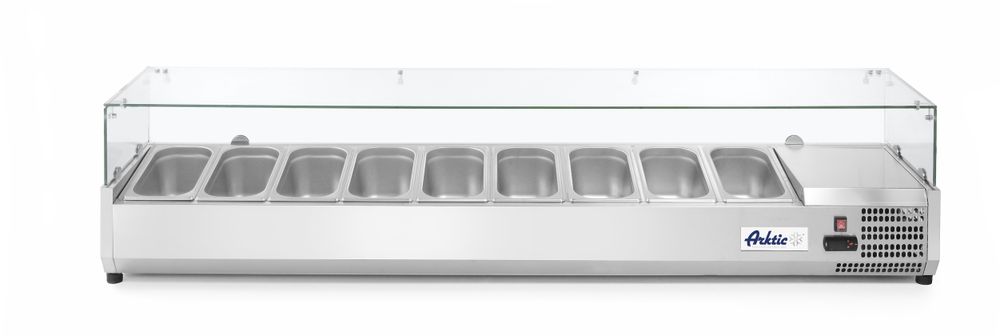 Vetrina refrigerata GN 1/3, Arktic, 9x GN 1/3, 230V/180W, 2005x420x(H)456mm