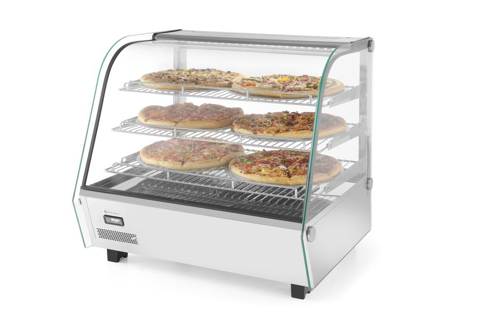 Vetrinetta da banco riscaldata, HENDI, 120 litri, 230V/1100W, 685x575x(H)680mm