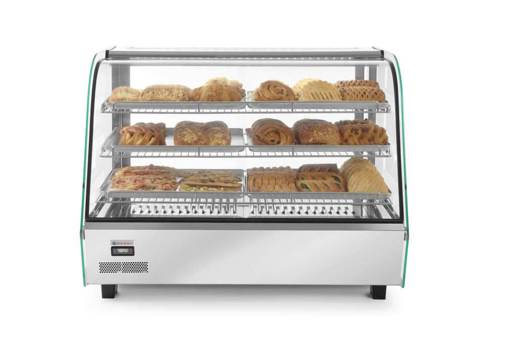 Vetrinetta da banco riscaldata, HENDI, 160 litri, 230V/1500W, 885x570x(H)680mm